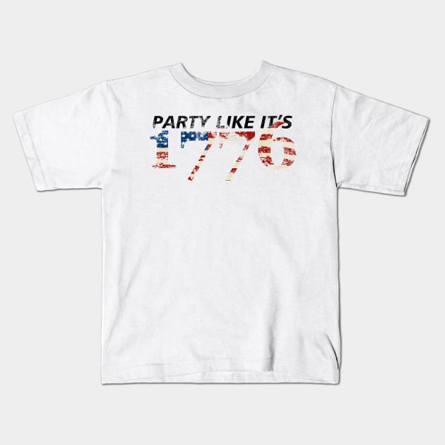 1776 Kids T-Shirt by isolasikresek